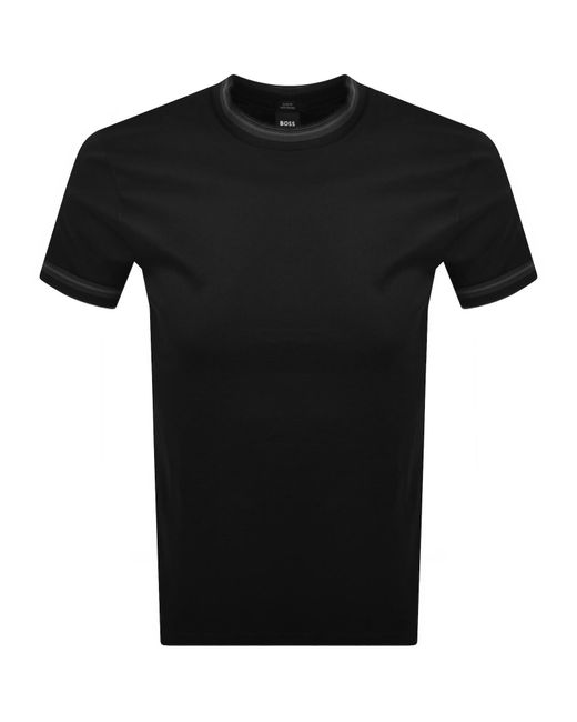 BOSS BUSINESS Black Boss H Tessler 202 T Shirt for men