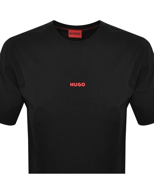 HUGO Black Dowidom T Shirt for men