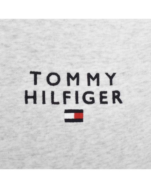 Tommy Hilfiger Gray Lounge Logo Hoodie for men