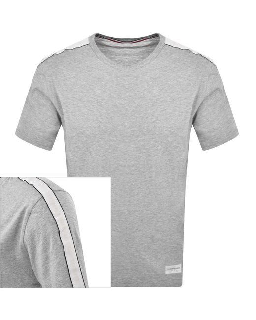 Tommy Hilfiger Gray Logo T Shirt for men