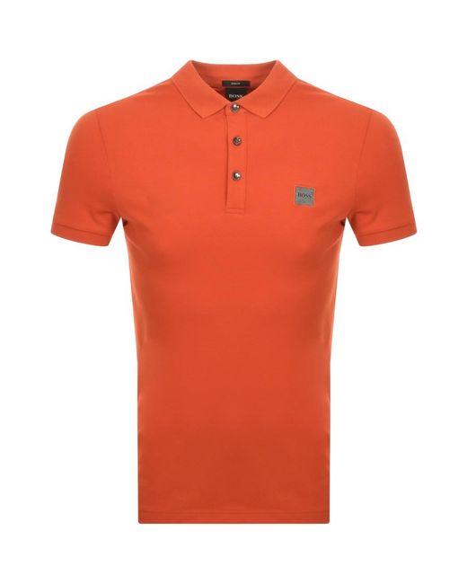 BOSS by HUGO BOSS Passenger Polo T Shirt Orange for Men | Lyst