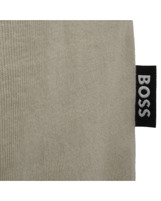 BOSS BUSINESS Gray Boss Thompson 04 Jersey T Shirt Light for men