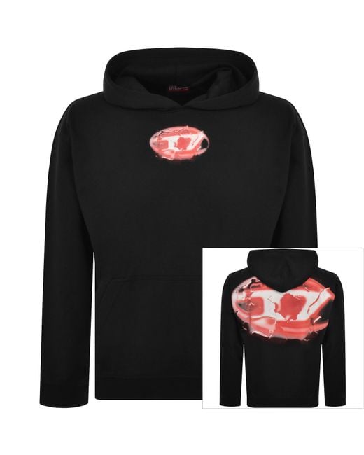 DIESEL Black Boxt K3 Hoodie for men