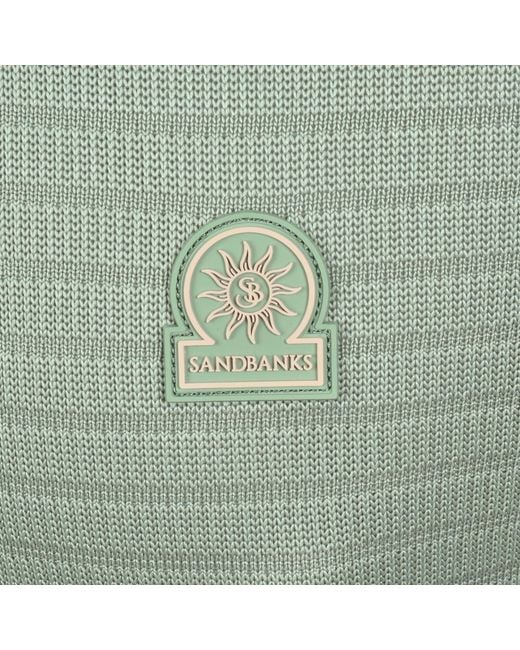 Sandbanks Green Textured Jacquard T Shirt for men