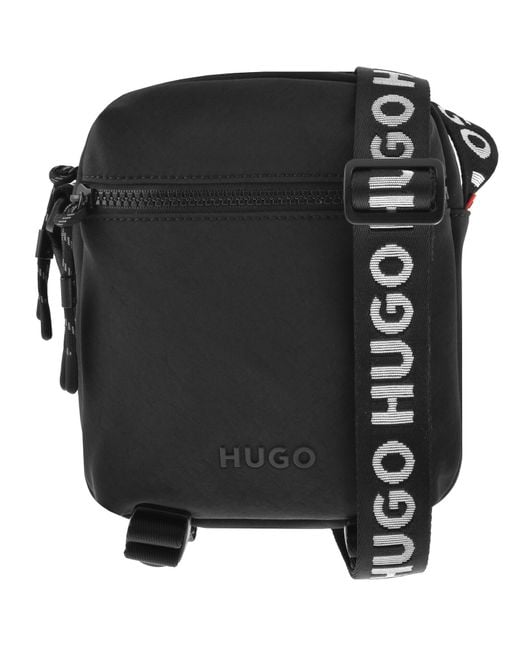 HUGO Black Ayden Crossbody Bag for men