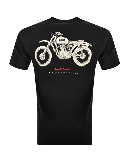 Deus Ex Machina Black Classic Parilla T Shirt for men