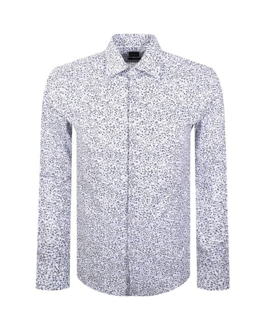 BOSS BUSINESS Blue Boss C Hank Kent Shirt for men