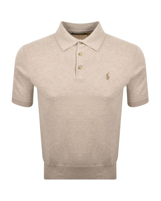 Ralph Lauren Natural Knit Polo T Shirt for men
