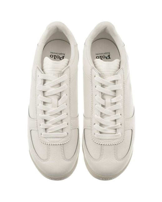 Ralph Lauren White Varick Trainers for men