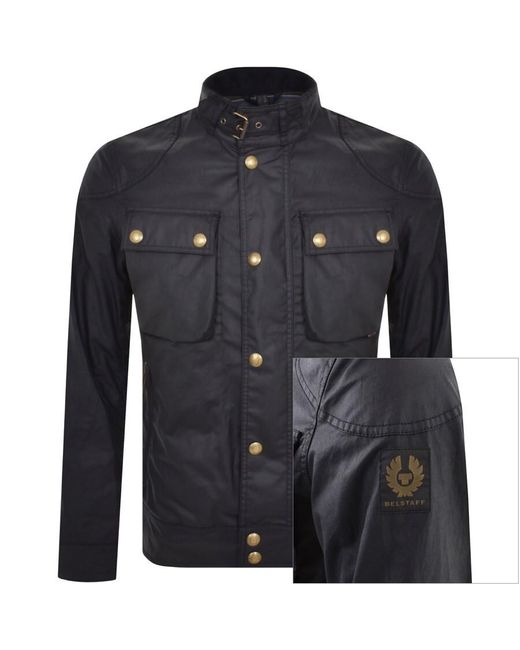 Belstaff Blue Racemaster Waxed Jacket for men