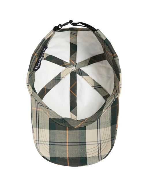 Barbour Green Telfield Baseball Cap Tartan for men
