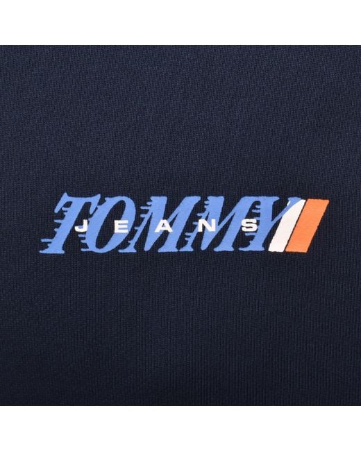 Tommy Hilfiger Blue Quarter Zip Sweatshirt for men