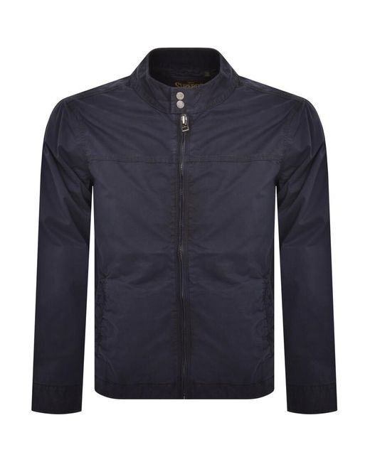 Superdry Blue Harrington Jacket for men