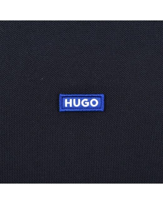 HUGO Blue San Casey Knit Jumper for men