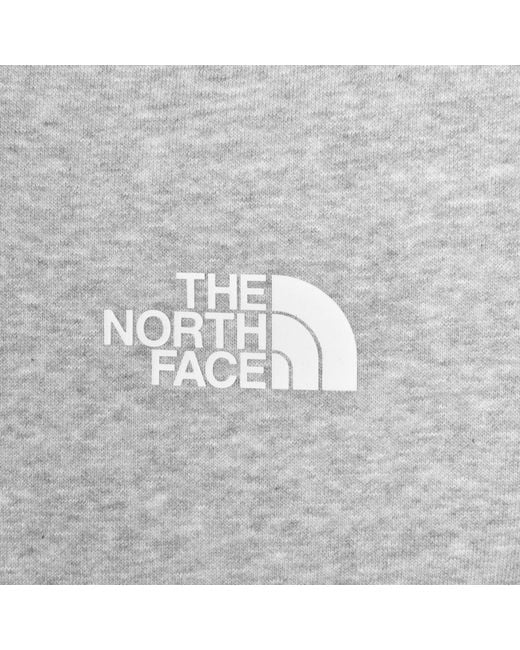 The North Face Gray Simple Dome Hoodie for men