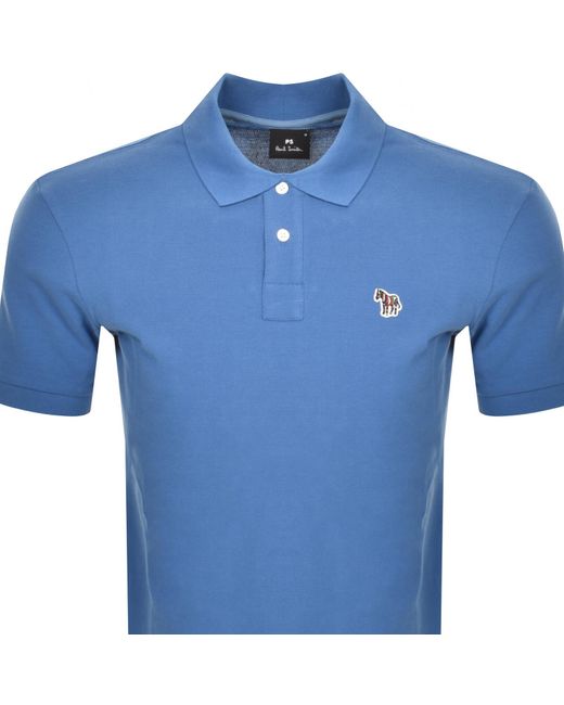 Paul Smith Blue Regular Polo T Shirt for men