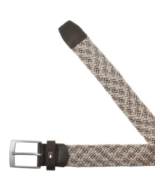 Tommy Hilfiger Brown Adan 3.5 Elastic Belt for men