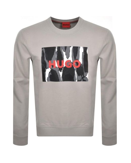 HUGO Gray Duragol Sweatshirt for men