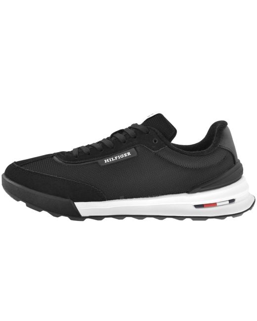 Tommy Hilfiger Black Retro Runner Trainers for men