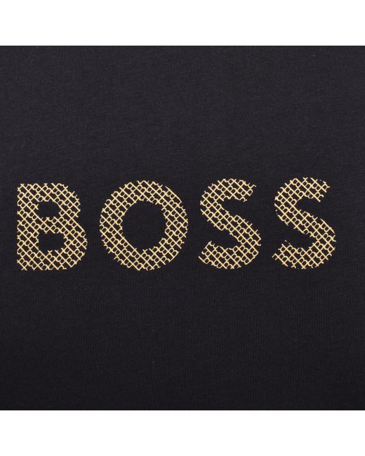 BOSS BUSINESS Black Boss Logo T Shirt for men