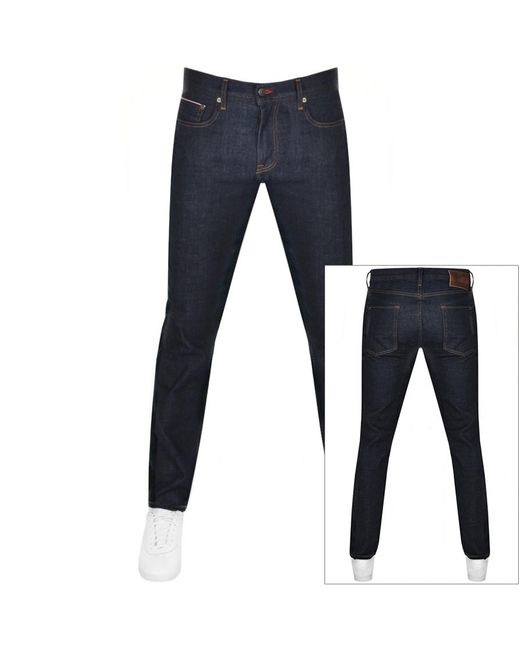 Tommy Hilfiger Denim Denton Straight Fit Jeans in Navy (Blue) for Men - Lyst