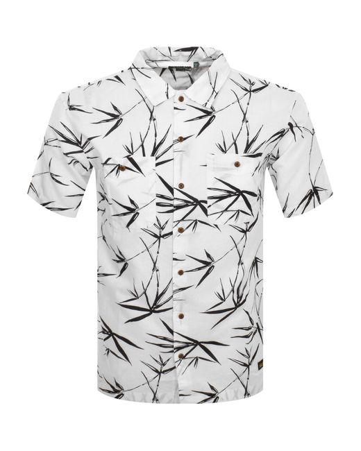 Superdry Gray Short Sleeved Beach Shirt for men