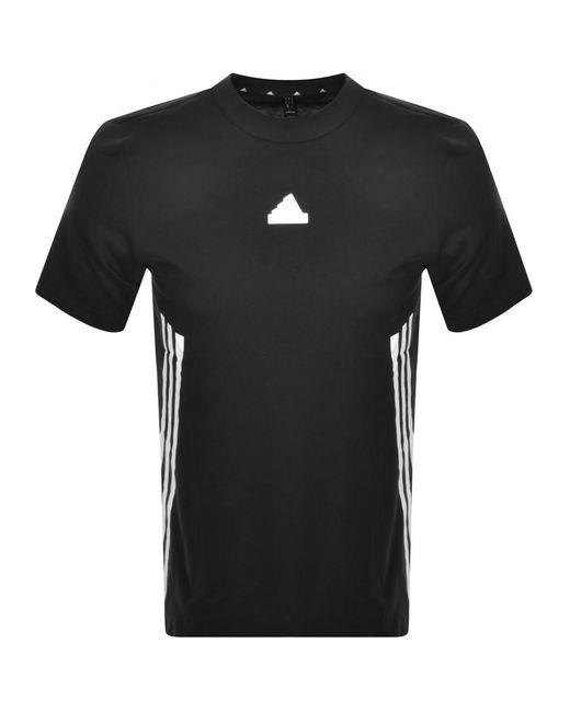 Adidas Originals Black Adidas Sportswear Future Icons T Shirt for men
