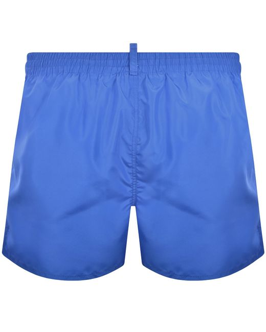 DSquared² Blue Boxer Swim Shorts for men