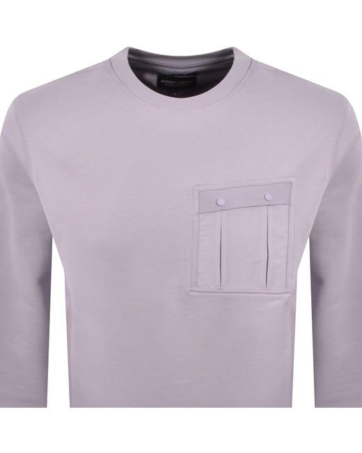 Marshall Artist Purple Woodvale Sweatshirt for men