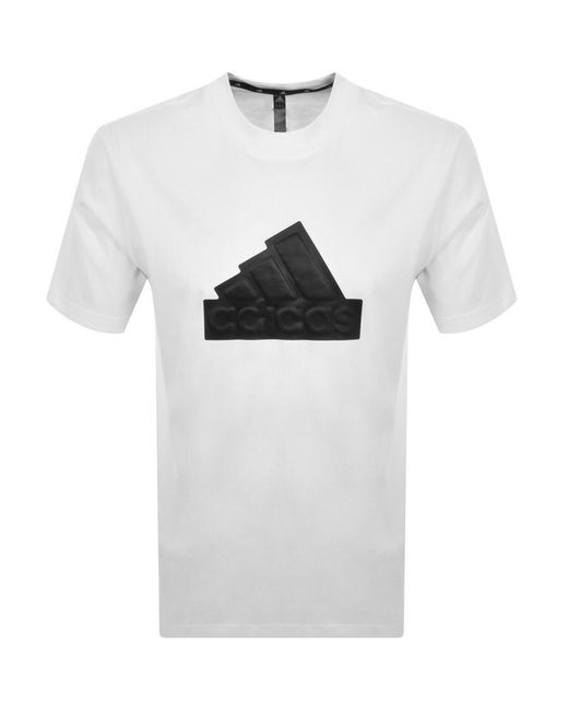 adidas Originals Adidas Logo T Shirt in White for Men | Lyst