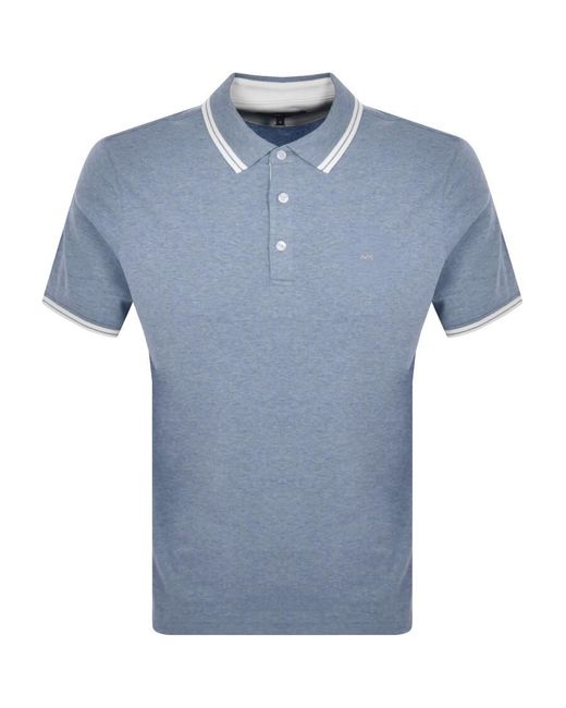 Michael Kors Blue Greenwich Polo T Shirt for men