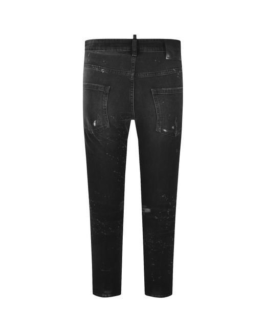 DSquared² Black Teddy Jeans for men
