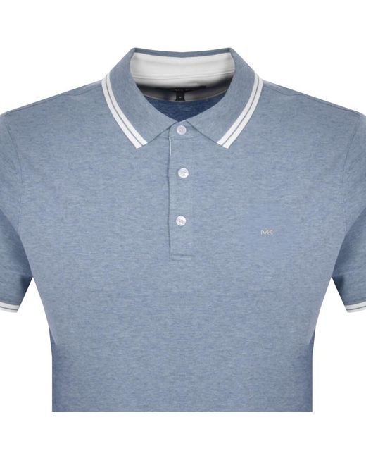 Michael Kors Blue Greenwich Polo T Shirt for men