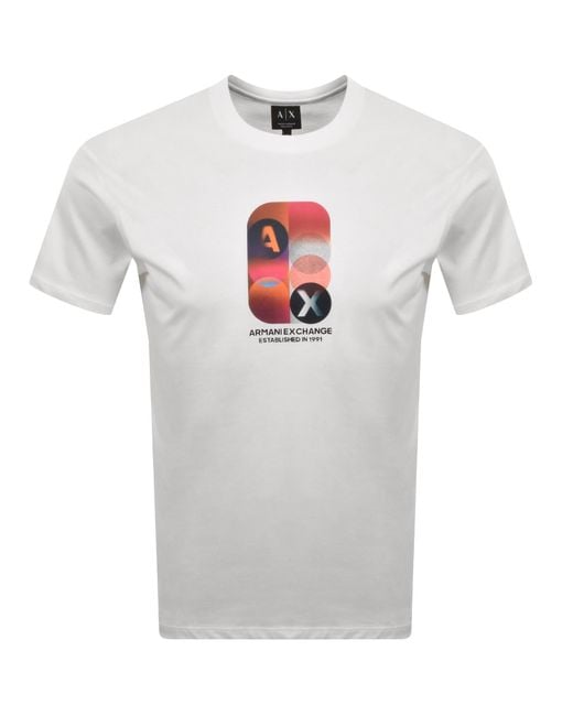 ARMANI EXCHANGE White T Shirt Off for men