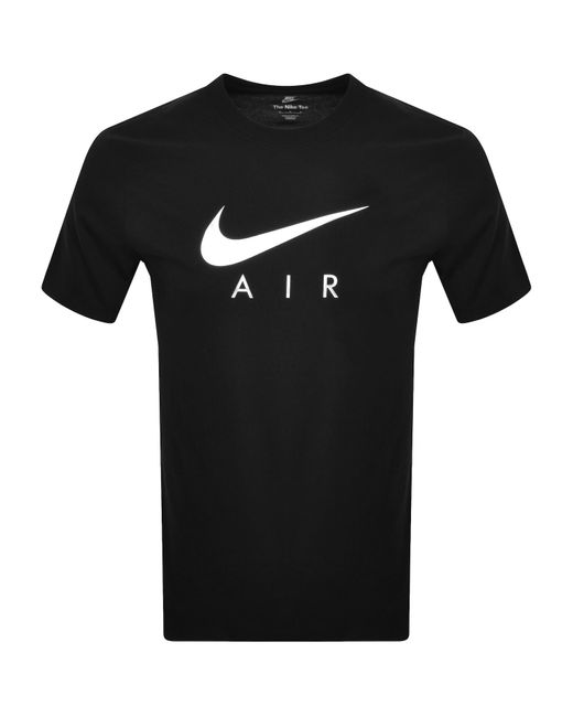 Nike Black Sportswear Swoosh Air T Shirt for men