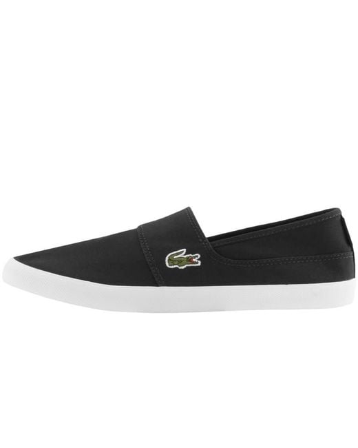 Lacoste Black Marice Plimsolls for men