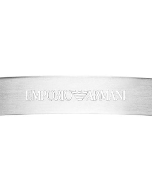 Armani Metallic Emporio Steel Id Bracelet for men