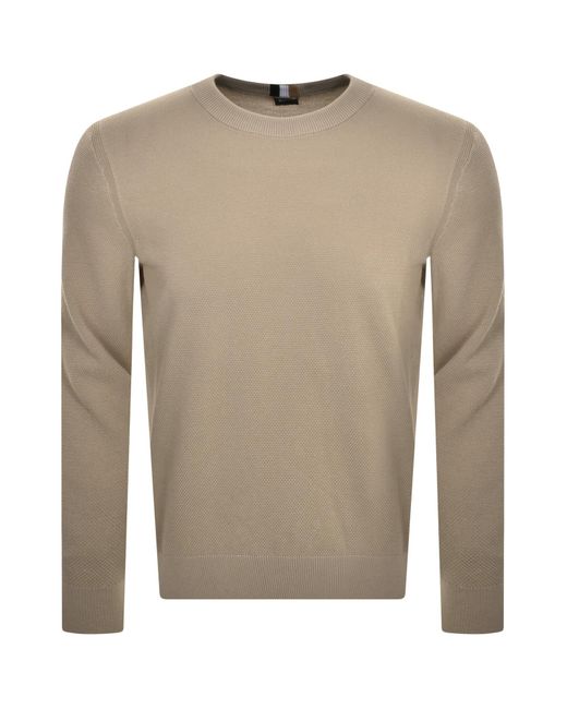 BOSS BUSINESS Brown Boss Ecaio P Knit Jumper for men