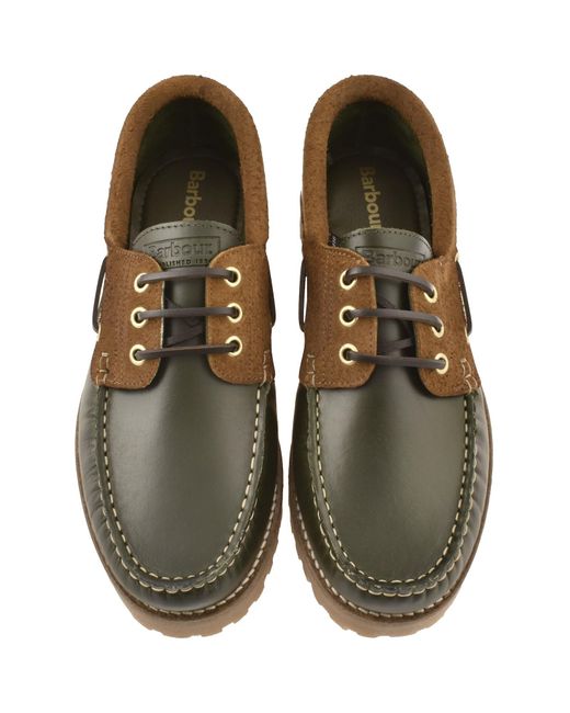 Barbour Brown Deck Boat Shoe for men