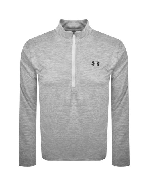 Under Armour Gray Tech Half Zip Sweatshirt for men