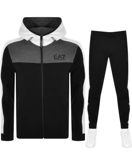 emporio armani ea7 core french terry hooded tracksuit