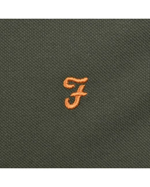 Farah Green Farah Irwin Polo T Shirt Rosemary for men