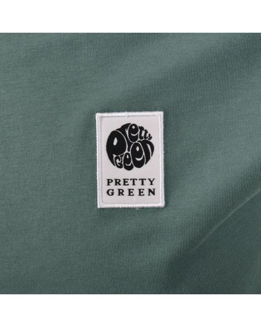 Pretty Green Green Sinclair T Shirt for men