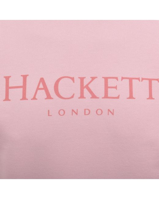 Hackett Pink Heritage Crew Neck Sweatshirt for men