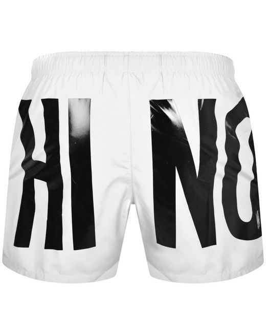 Moschino Black Logo Swim Shorts for men