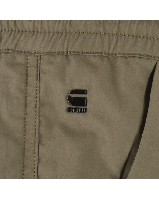 G-Star RAW Cotton Raw 3d Pm Cuffed Trousers in Khaki (Green) for Men | Lyst