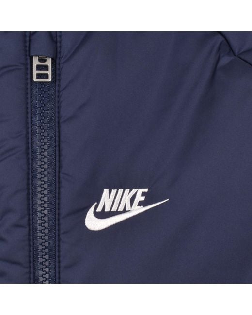 Nike Blue Logo Puffer Jacket Midnight for men