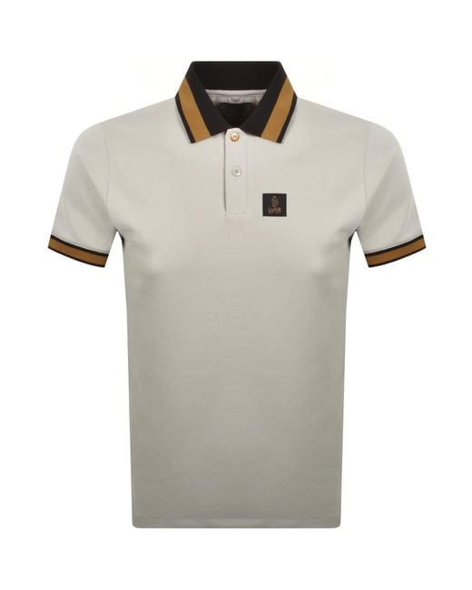 Luke 1977 Gray Makati Polo T Shirt Ice for men