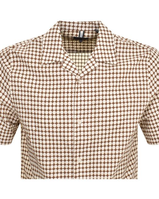 Ted Baker Natural Oise Short Sleeved Shirt for men