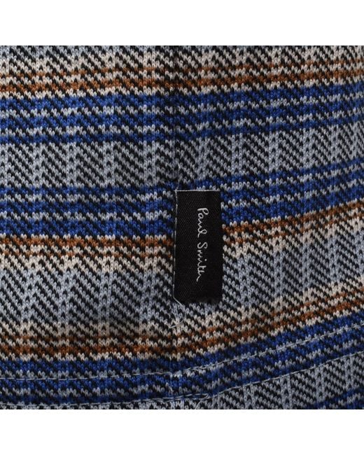 Paul Smith Blue Striped Regular Fit T Shirt for men